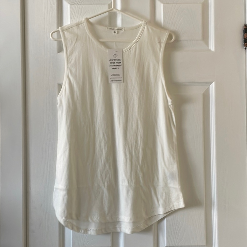 Threads 4 thought sustainable organic white tank